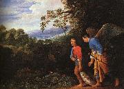 Copy after the lost large Tobias and the Angel, Adam Elsheimer